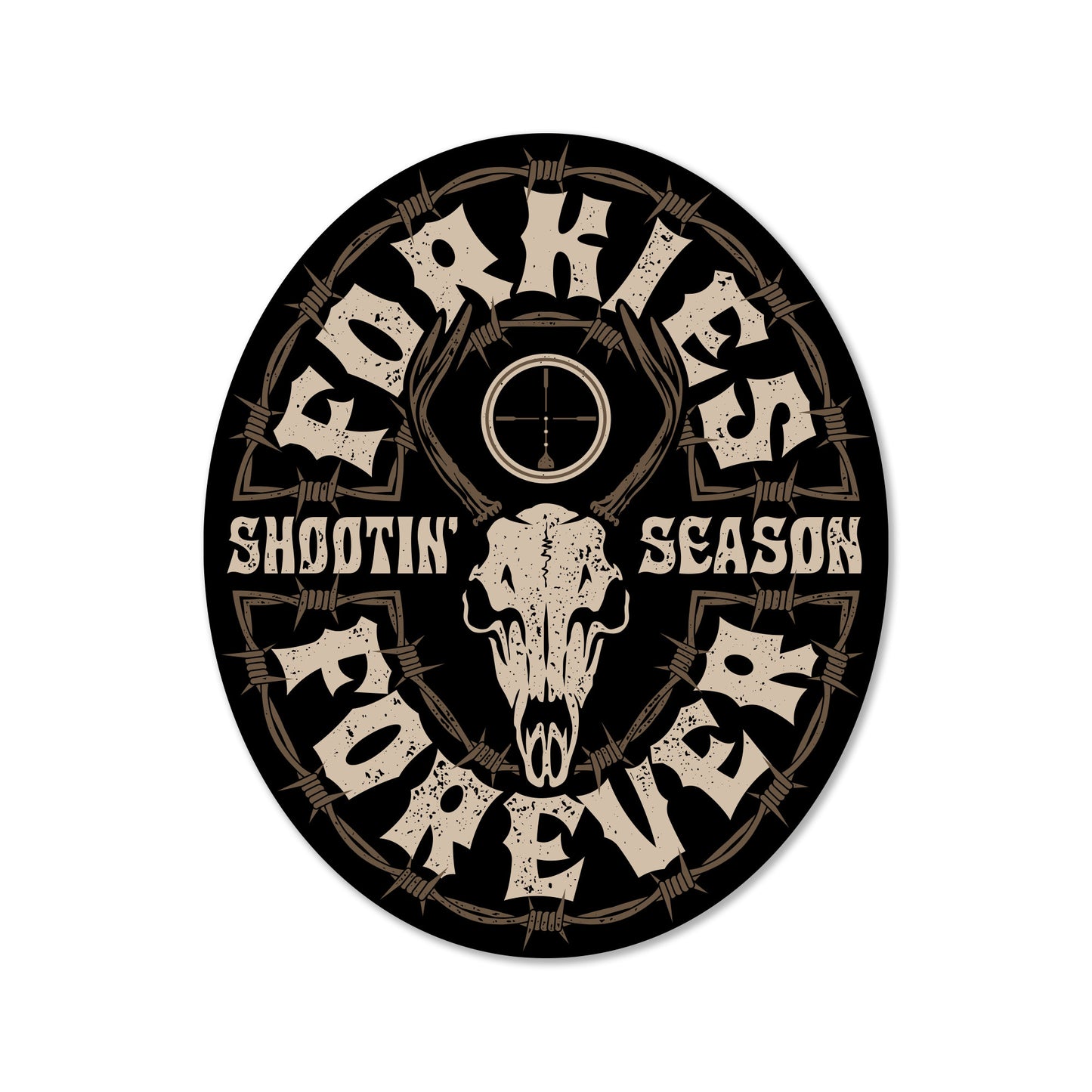 FORKIES FOREVER STICKER