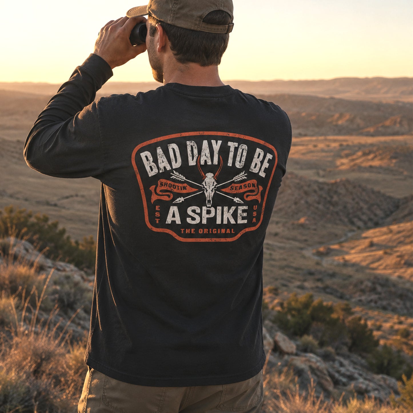 BAD DAY TO BE A SPIKE LONG SLEEVE TEE